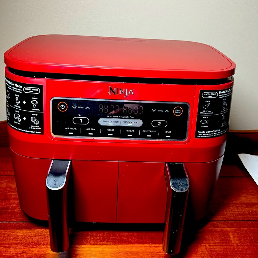 Ninja, air fryer, two fryer drawers